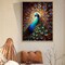 12x16in Peacock Diamond Art Kits for Adults Beginner - 5D Diamond Painting with Complete DIY Tools,Full Drill Diamond Dots Gem Art Craft